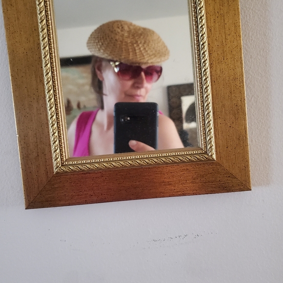 Vtg 1950's Straw Casquette Hat Made in USA size M - Picture 8 of 13